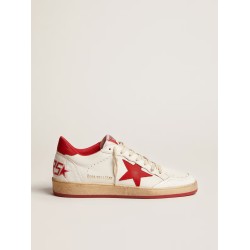 Men's Ball Star in white leather
