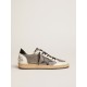 Men's Ball Star in gray leather with black star and heel tab