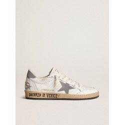 Ball Star in nappa with gray reflective nylon star and heel tab