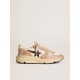 Running Sole in nylon and nubuck with dark blue suede star