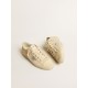 Men’s V-Star in pearl suede with silver metallic leather star