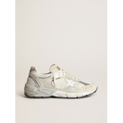 Men's Dad-Star in white and gray suede and white leather star