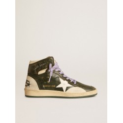 Men's Sky-Star Pro in green leather with white star