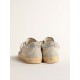 Super-Star LTD in ecru with Swarovski crystal heel tab