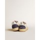 Ball Star LTD in nappa leather and suede with cream star and silver heel tab