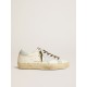 Hi Star LTD in leather with light blue leather star and heel tab