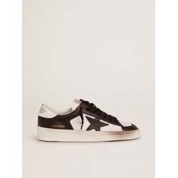Women's Stardan in white and black leather