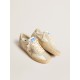 Women’s Super-Star LAB in nylon with dove-gray star and ice-gray suede inserts