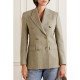 Journey double-breasted wool-jacquard blazer