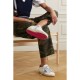 Superstar distressed denim-trimmed glittered leather sneakers