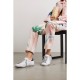 Superstar distressed leather and suede sneakers